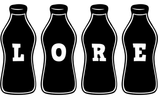 Lore bottle logo