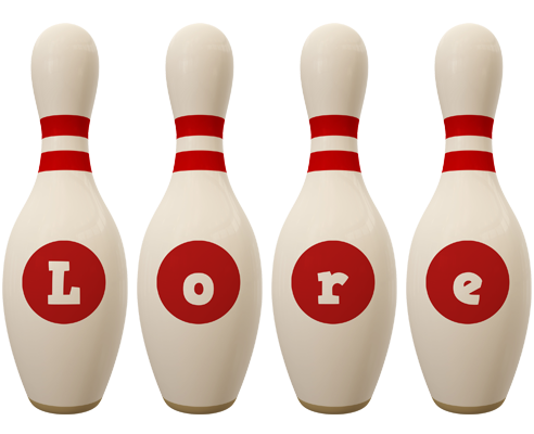 Lore bowling-pin logo