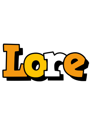 Lore cartoon logo