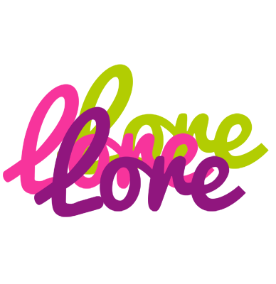 Lore flowers logo