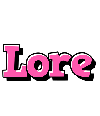 Lore girlish logo