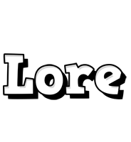 Lore snowing logo