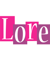 Lore whine logo
