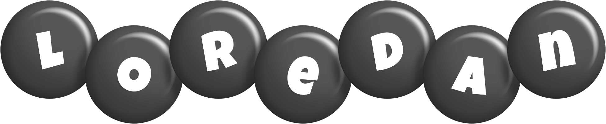 Loredan candy-black logo