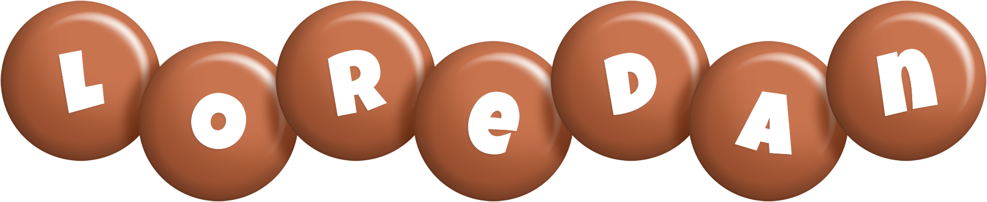 Loredan candy-brown logo