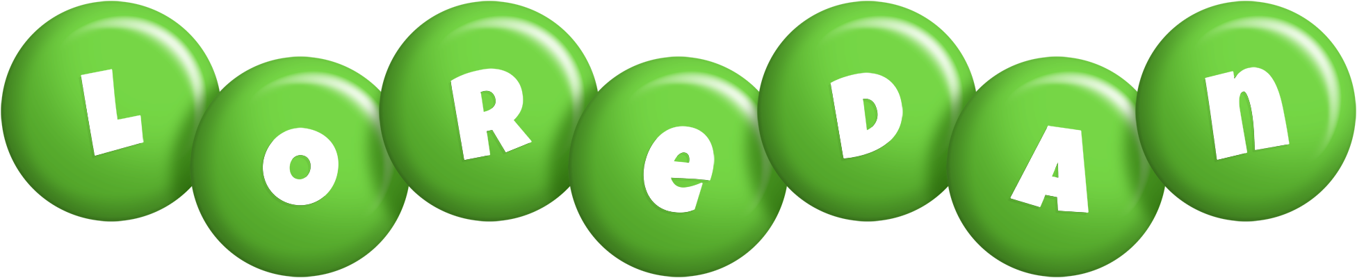 Loredan candy-green logo