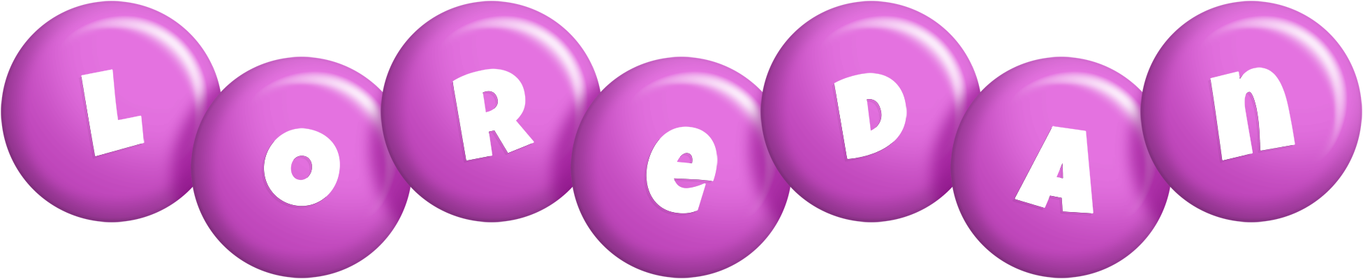 Loredan candy-purple logo