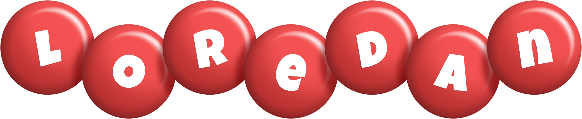 Loredan candy-red logo