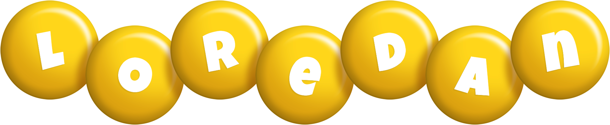 Loredan candy-yellow logo