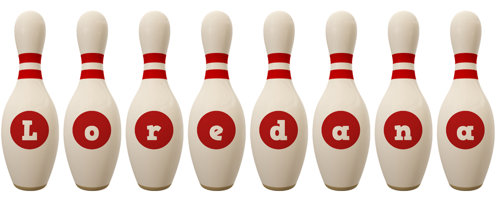 Loredana bowling-pin logo