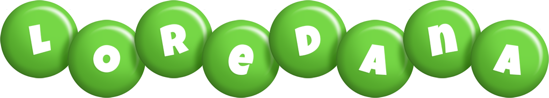 Loredana candy-green logo