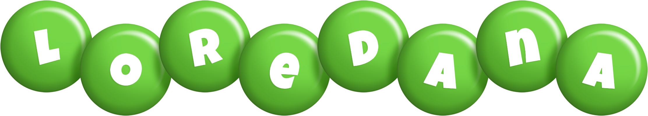 Loredana candy-green logo