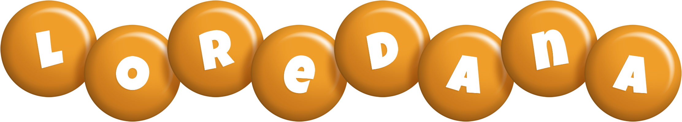 Loredana candy-orange logo