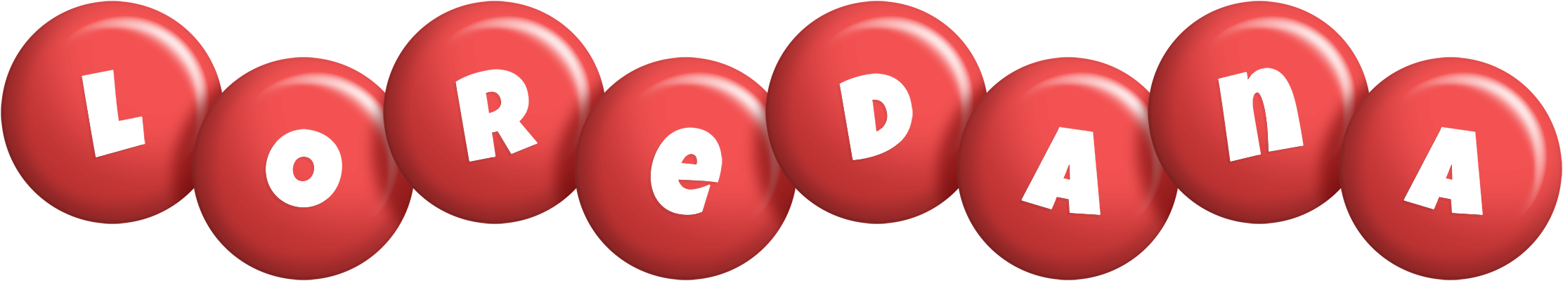 Loredana candy-red logo