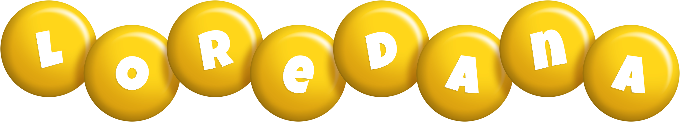 Loredana candy-yellow logo