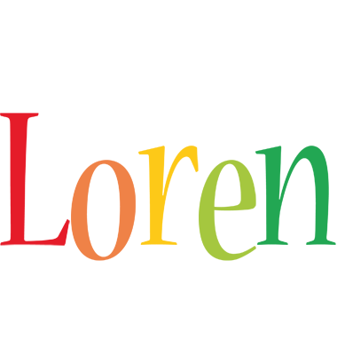 Loren birthday logo