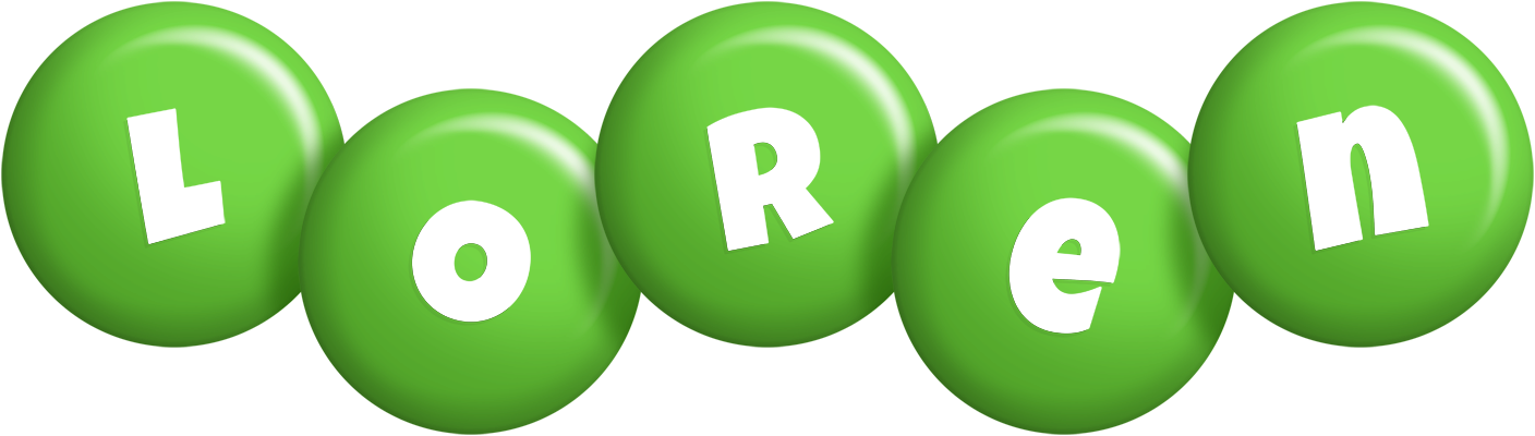 Loren candy-green logo