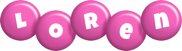 Loren candy-pink logo