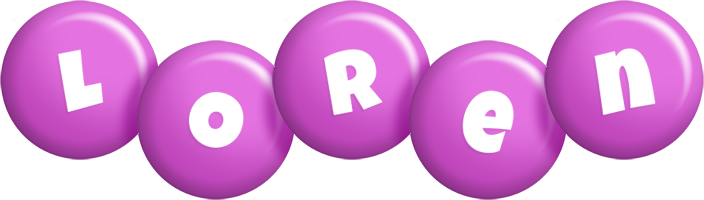 Loren candy-purple logo