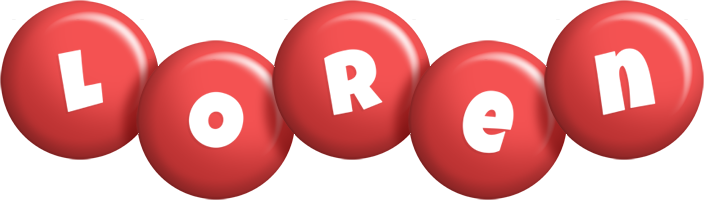 Loren candy-red logo