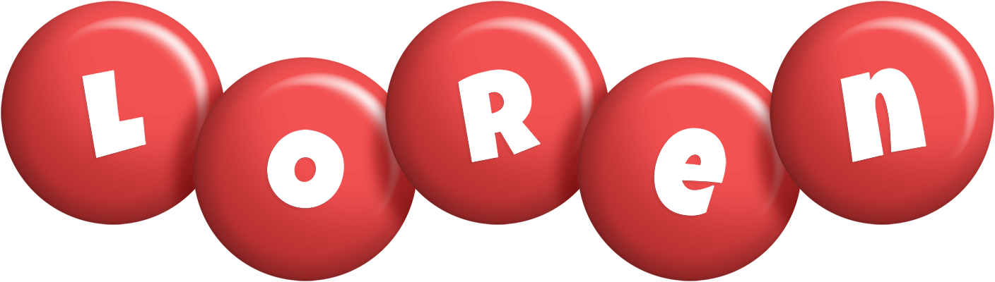 Loren candy-red logo
