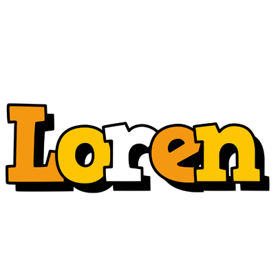 Loren cartoon logo