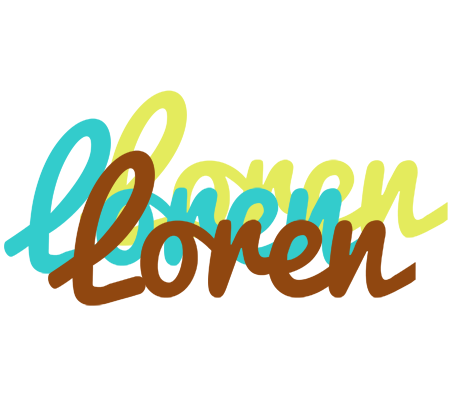 Loren cupcake logo
