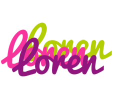 Loren flowers logo