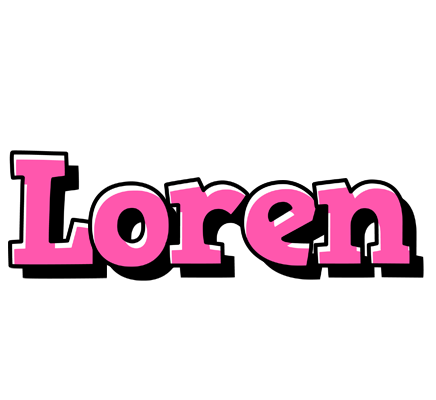 Loren girlish logo