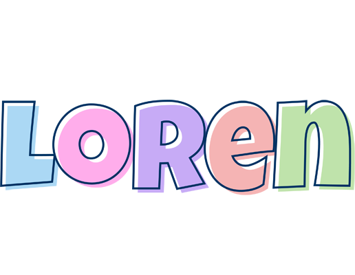 Loren pastel logo