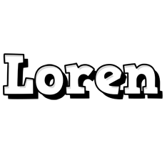 Loren snowing logo