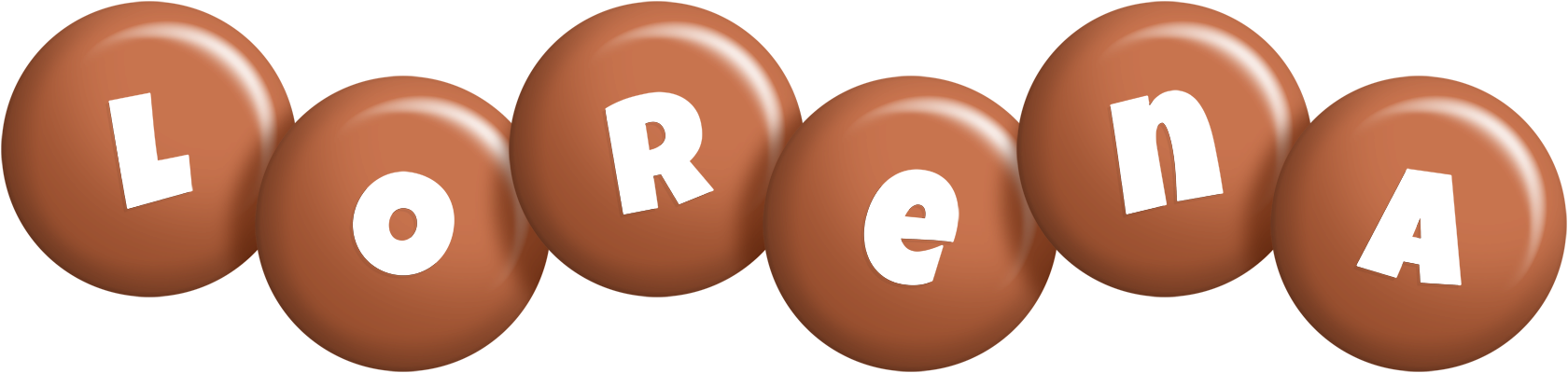 Lorena candy-brown logo