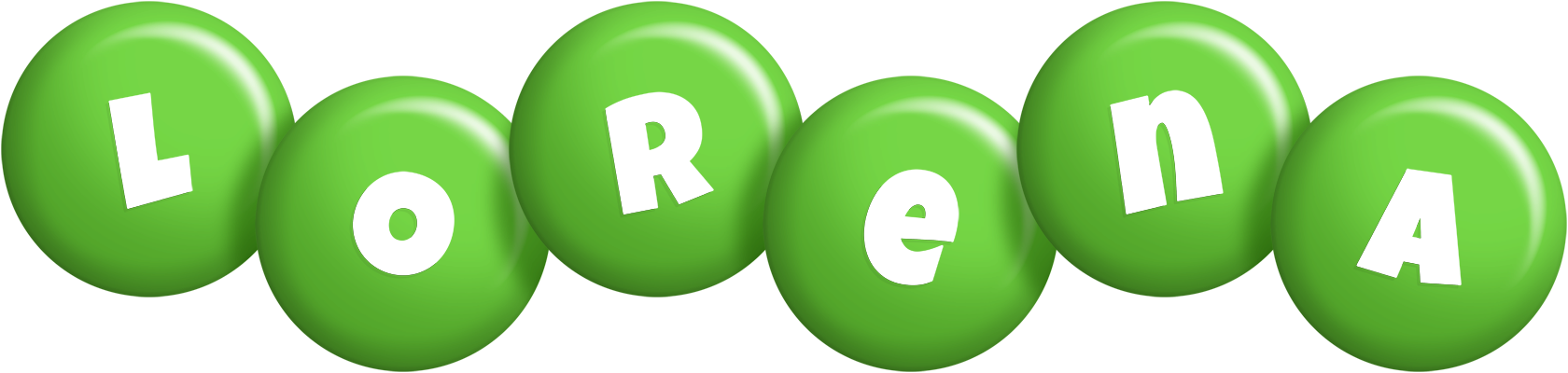 Lorena candy-green logo