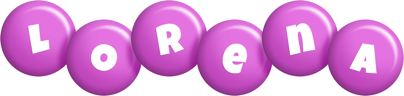 Lorena candy-purple logo