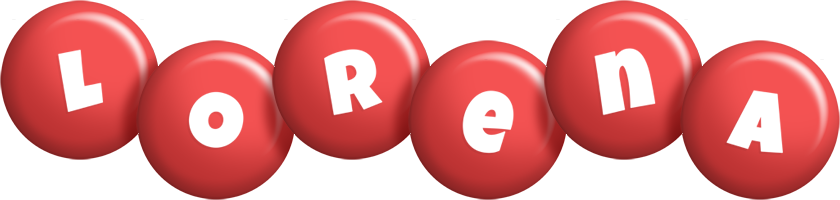 Lorena candy-red logo