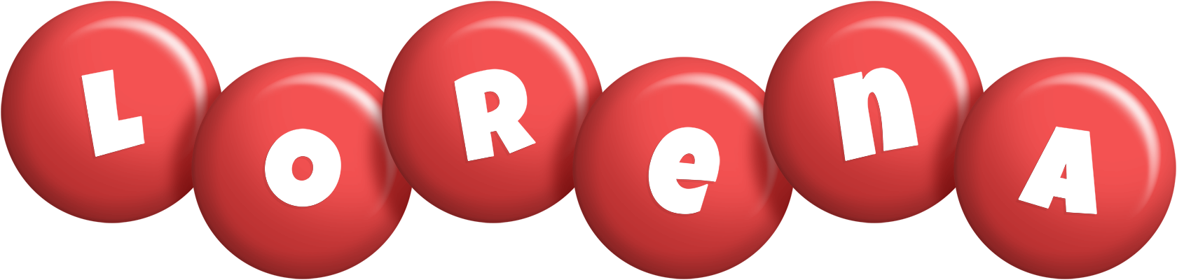 Lorena candy-red logo