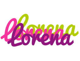 Lorena flowers logo