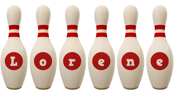 Lorene bowling-pin logo