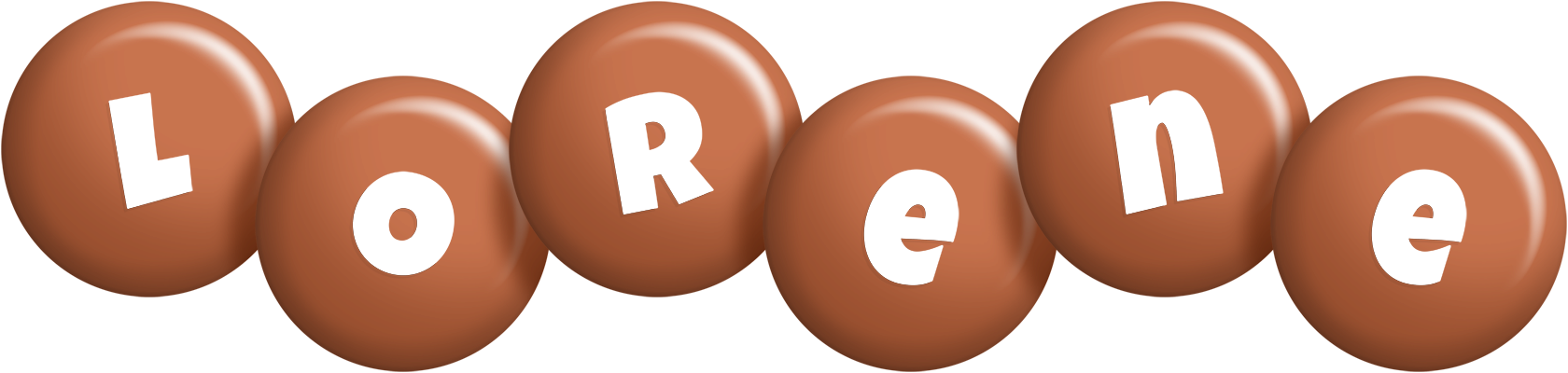 Lorene candy-brown logo