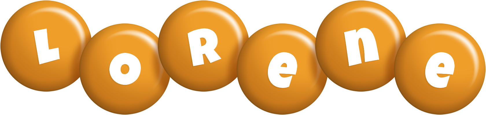 Lorene candy-orange logo