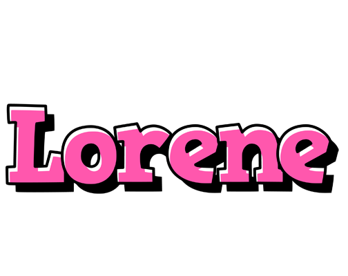 Lorene girlish logo