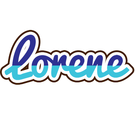 Lorene raining logo