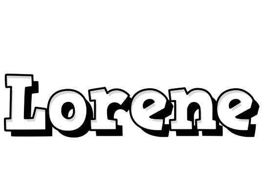 Lorene snowing logo