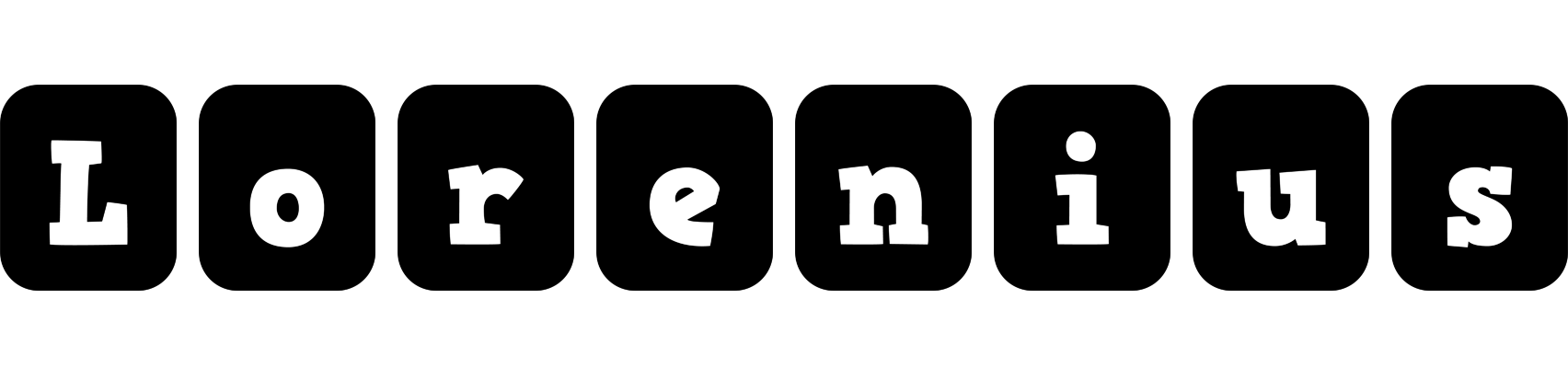 Lorenius box logo
