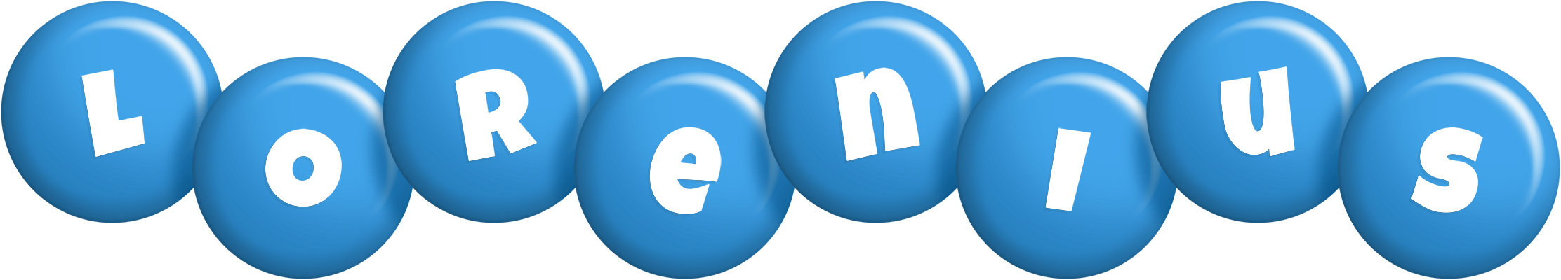 Lorenius candy-blue logo