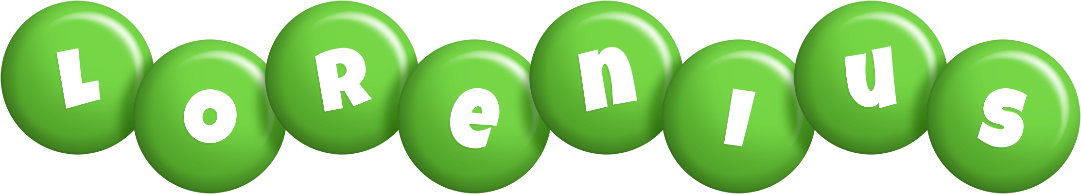 Lorenius candy-green logo