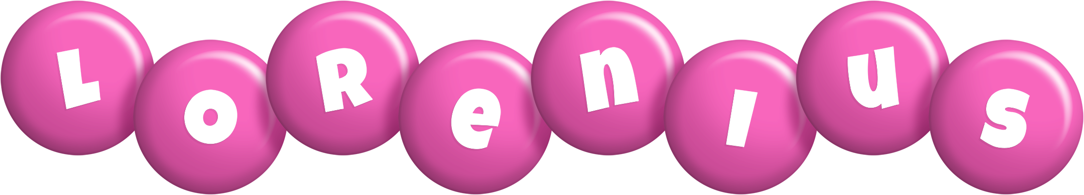 Lorenius candy-pink logo