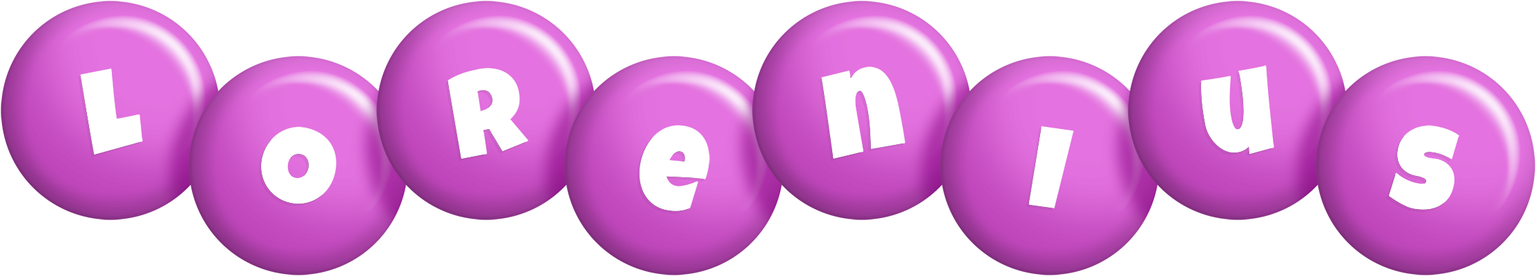 Lorenius candy-purple logo