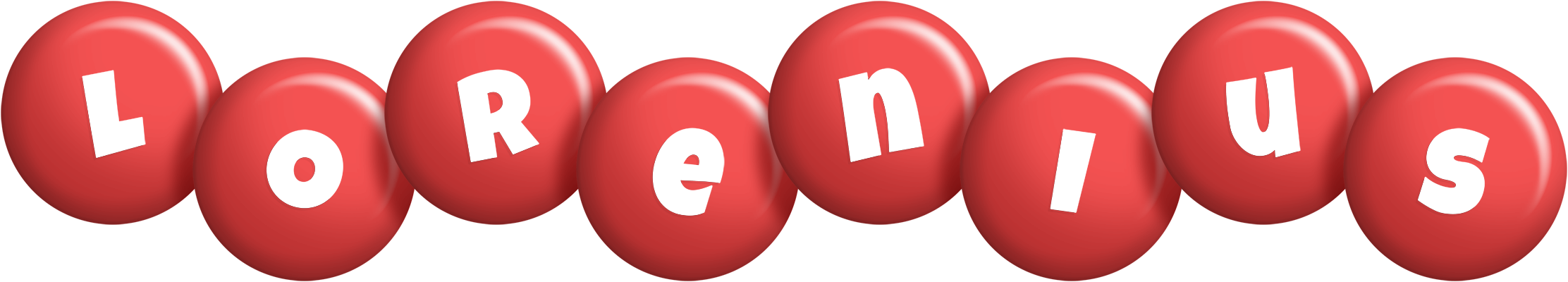 Lorenius candy-red logo