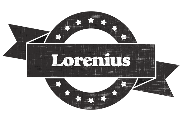 Lorenius grunge logo